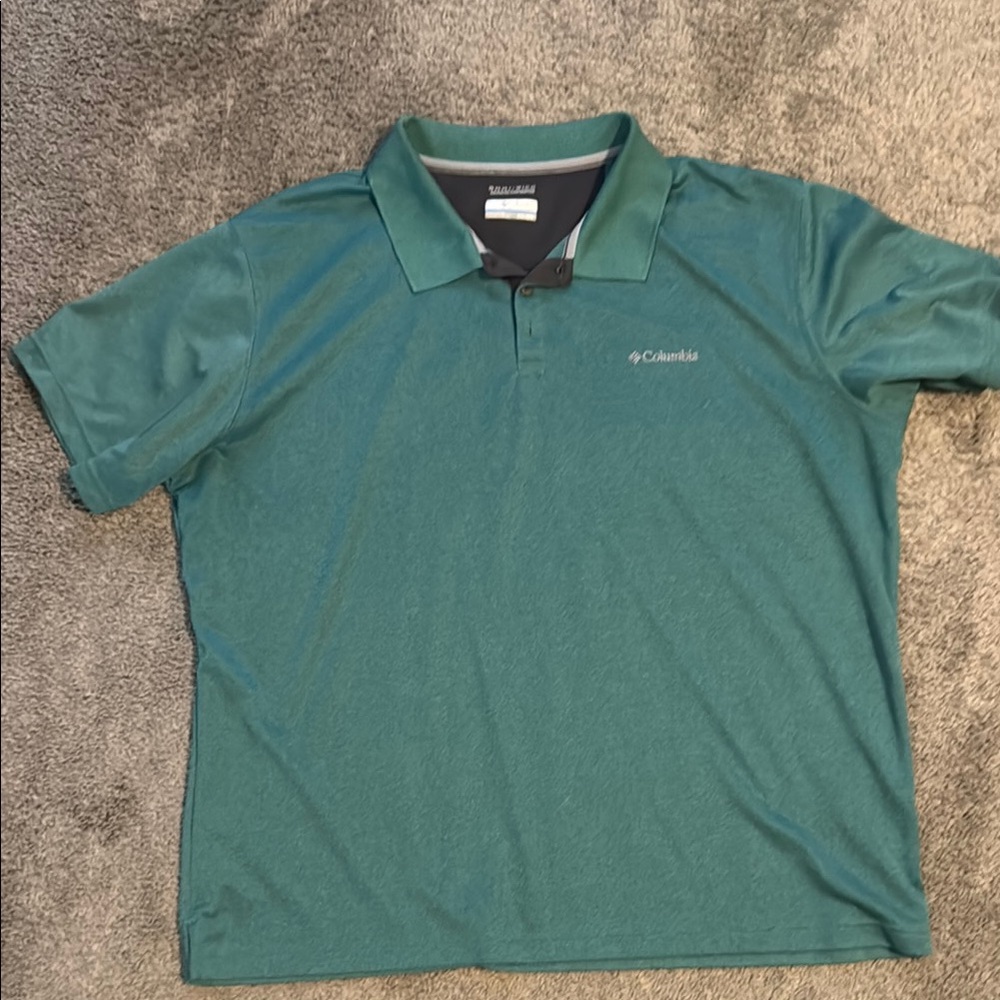 Columbia Men's Teal Polo Shirt